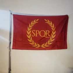 Spqr Flag Roman Empire Spqr Flag Pride Banner Outdoor For Decoration 150*90cm Polyester