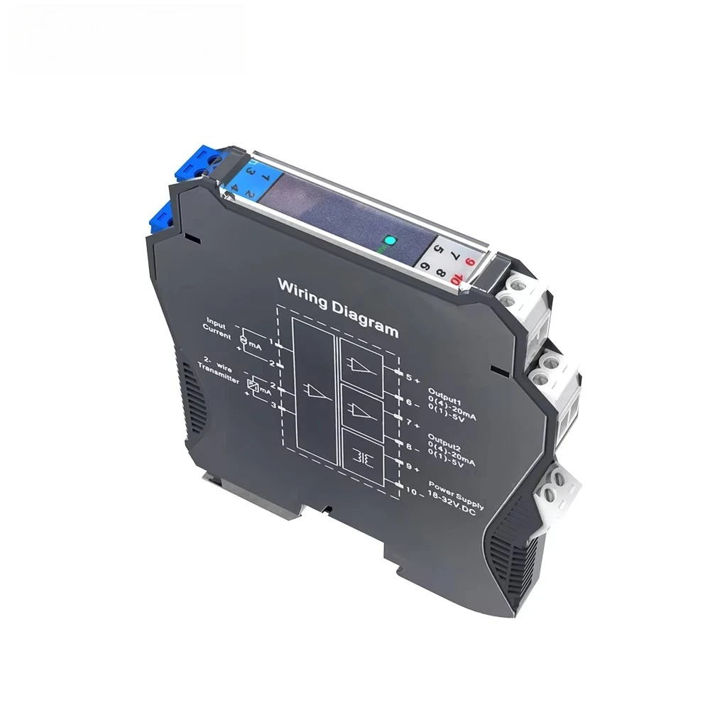 Electrically Isolated Input 4-20mA 0-10V Signal Isolator CE Analog Output DC Converter, Model C AC220V/DC24V