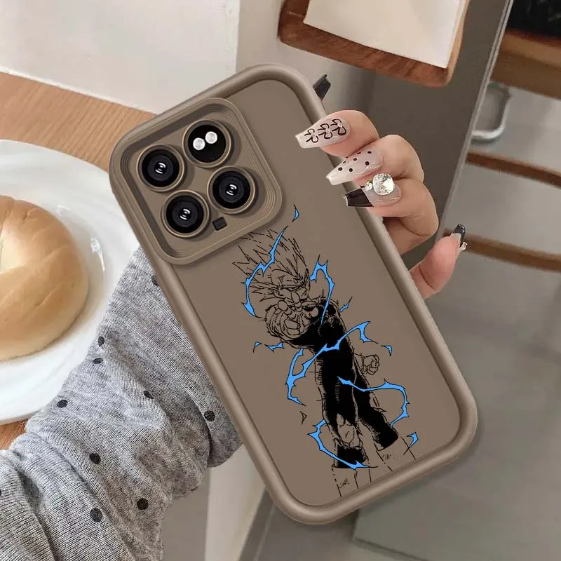 Casing Handphone Art D-Dragon Balls Vegeta Comic Untuk Xiaomi Mi 17 15 14 13 12 14T 13T Pro Max Lite Eye Ladder