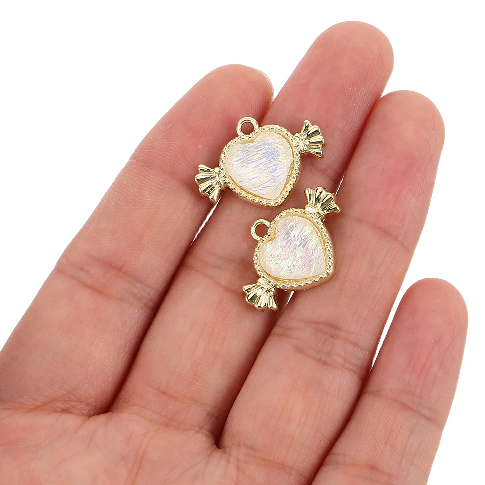 

2Pcs Heart Charms Valentines Love Heart Pendants for DIY Necklace Bracelet Earrings Jewelry Making Craft Supplies