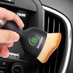Car Air Conditioner Outlet Dashboard Cleaning Brush Auto Interior Dust Brush for Skoda Octavia Kodiaq Fabia Superb Rapid Kamiq