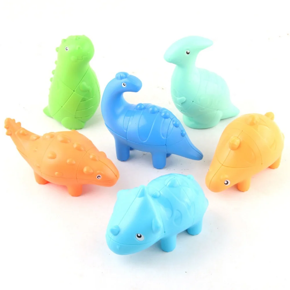 FANXIN 3x3 Dinosaur Magic Cube Cute Dinosaur Model 3x3x3 Magic Cube Puzzle Toy Cubo Magico Dinosaur Model For Children Kids