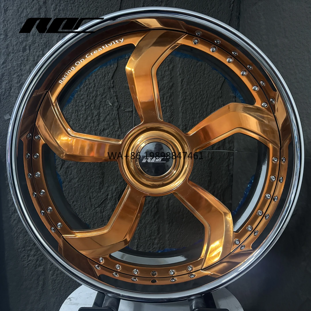 

Кованые диски Roc Custom Smussato из розового золота, 2 штуки, DUB 22, 24, 26, 30, 28 дюймов для Cadillac Escalade, Monte Carlo SS, Mercedes-Benz W222