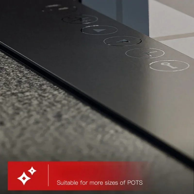 Cocina de Inducción Amka de 220V, placa de inducción con Control táctil de 735x435mm, potencia de fuego de 3400W, placas de inducción integradas, Cocina Dual