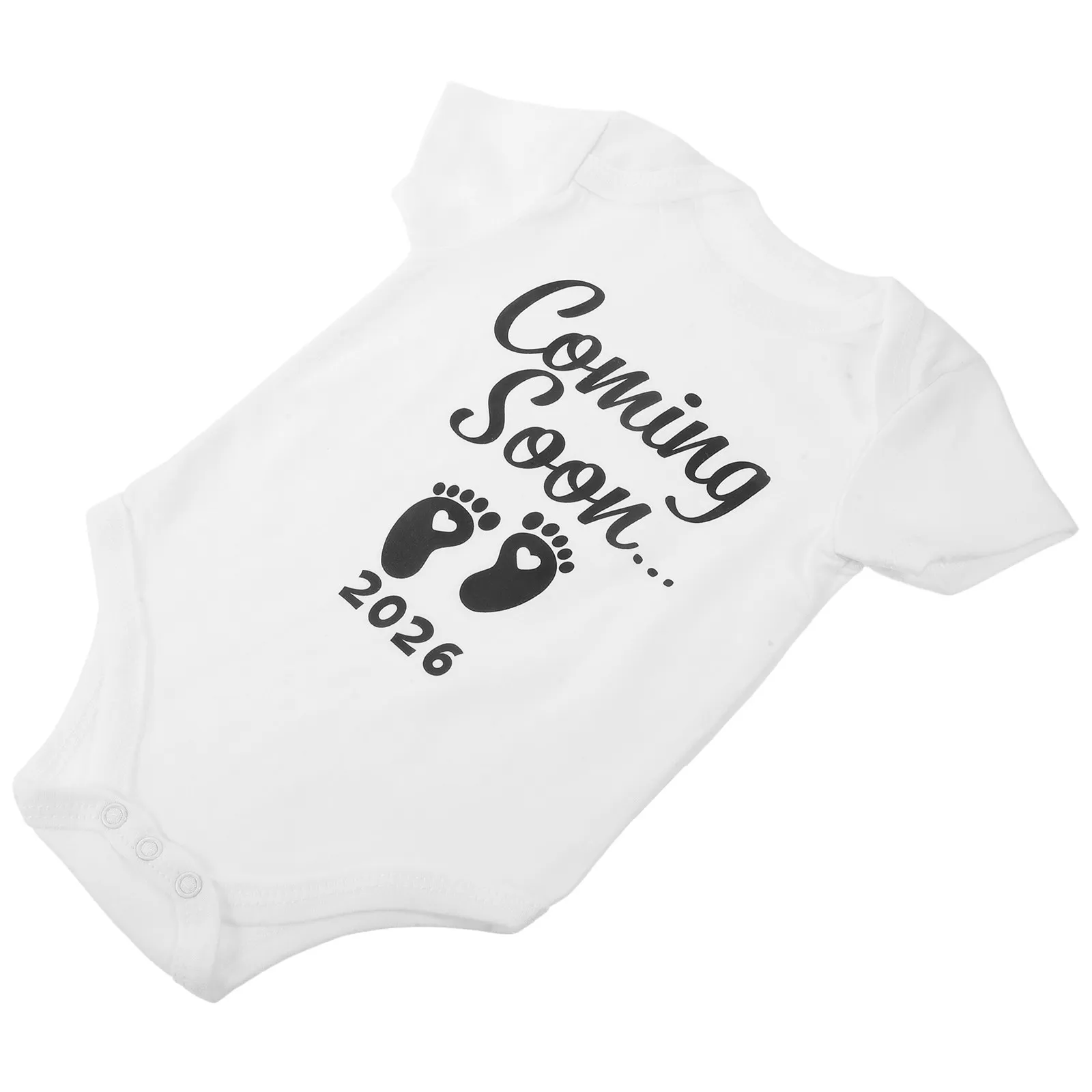 Nuevo Pelele para Recién Nacido, Próximamente Disponible, de Algodón Blanco sin Mangas, Ropa para Anuncio de Bebé, Atuendo de Verano para Fotografía, 0-3 Meses