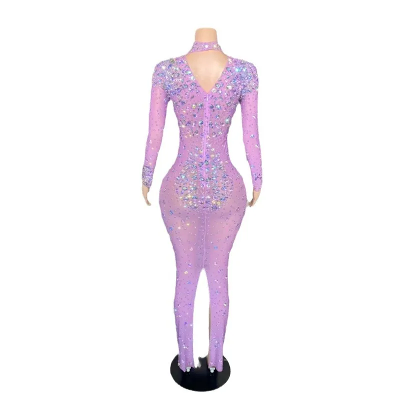 

Electronic Music Festival Nightclub Sexy Costume Women's Clothing European and American Dress New Gown Ball Long