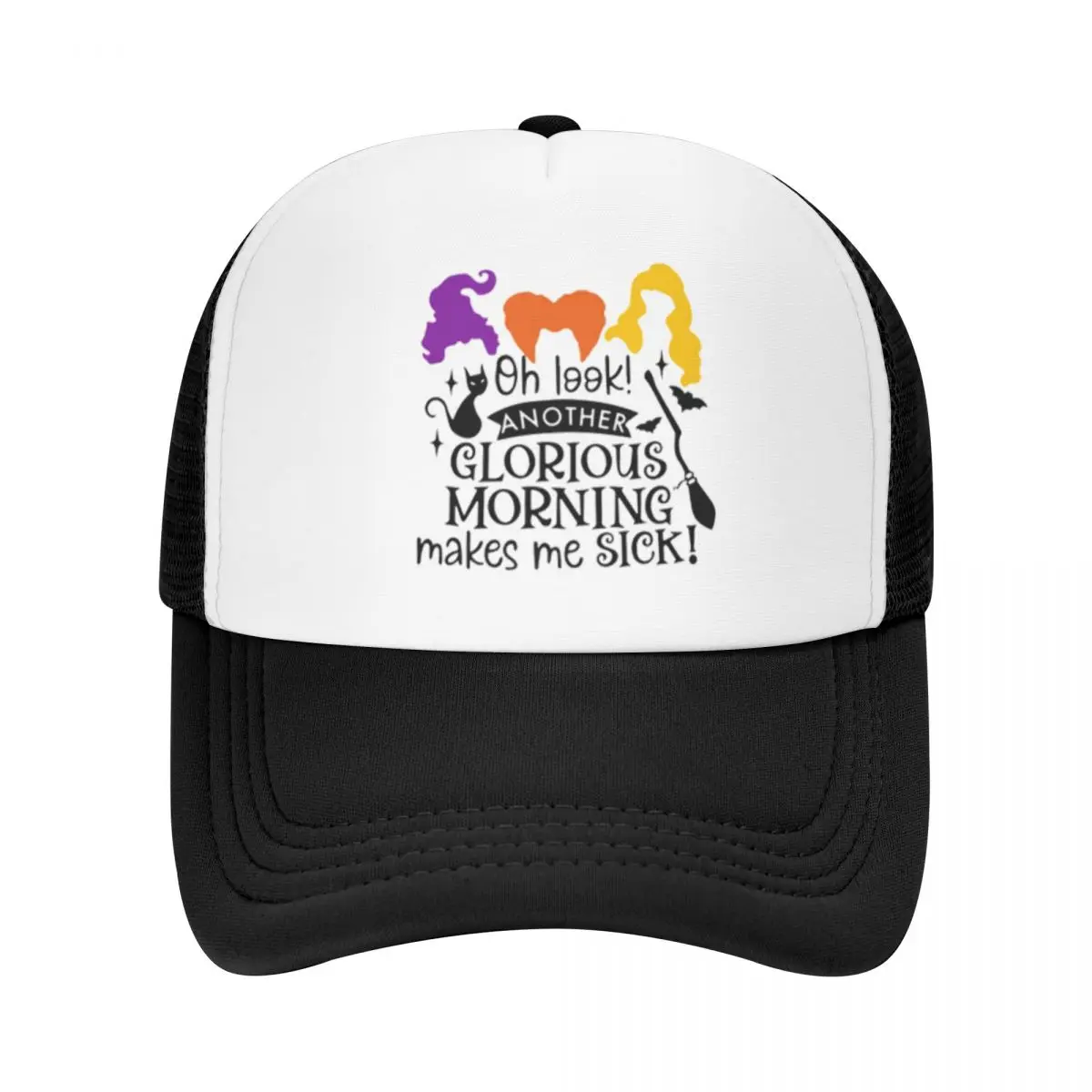 Otro Glorioso Monring me hace enfermo Hocus Pocus senderismo gorras de béisbol de malla mujeres primavera mujer playa sombrero para el sol gorra de camionero