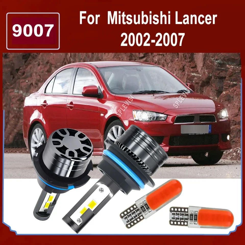 Bright HB5 9007  LED Headlight Bulbs, 36000LM Per Pair Replacement Halogen For Mitsubishi Lancer 2002 2003 2004 2005 2006 2007