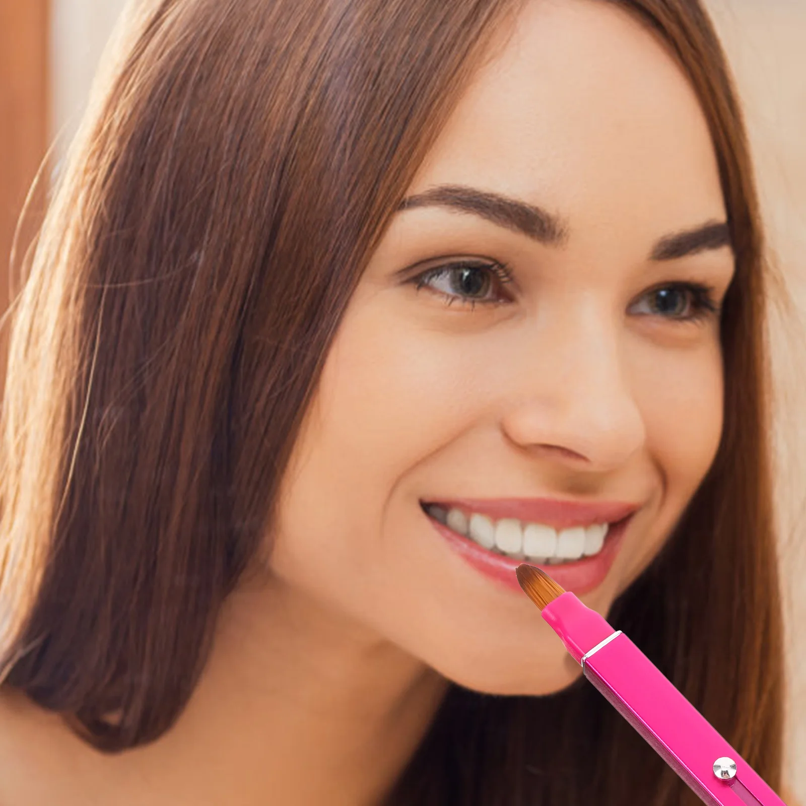 2 Stuks Lippenstift Applicator Borstels Multi-Gebruik Lip Wand Voor Lipgloss Balsem Crème Smudge-Gratis Afwerking Reizen vriendelijke Make-Up Tool