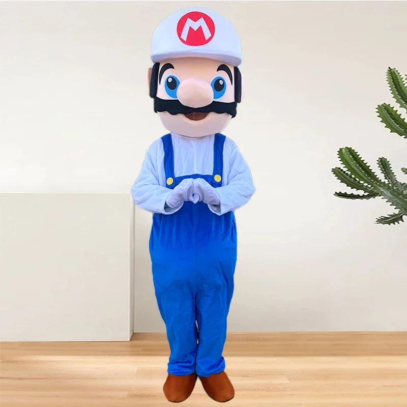 

Super Mario Luigi Adult Plush Mascot Costumes Cartoon Walking Doll Outfit Stage Performance Party Event Cosplay Props For Adults