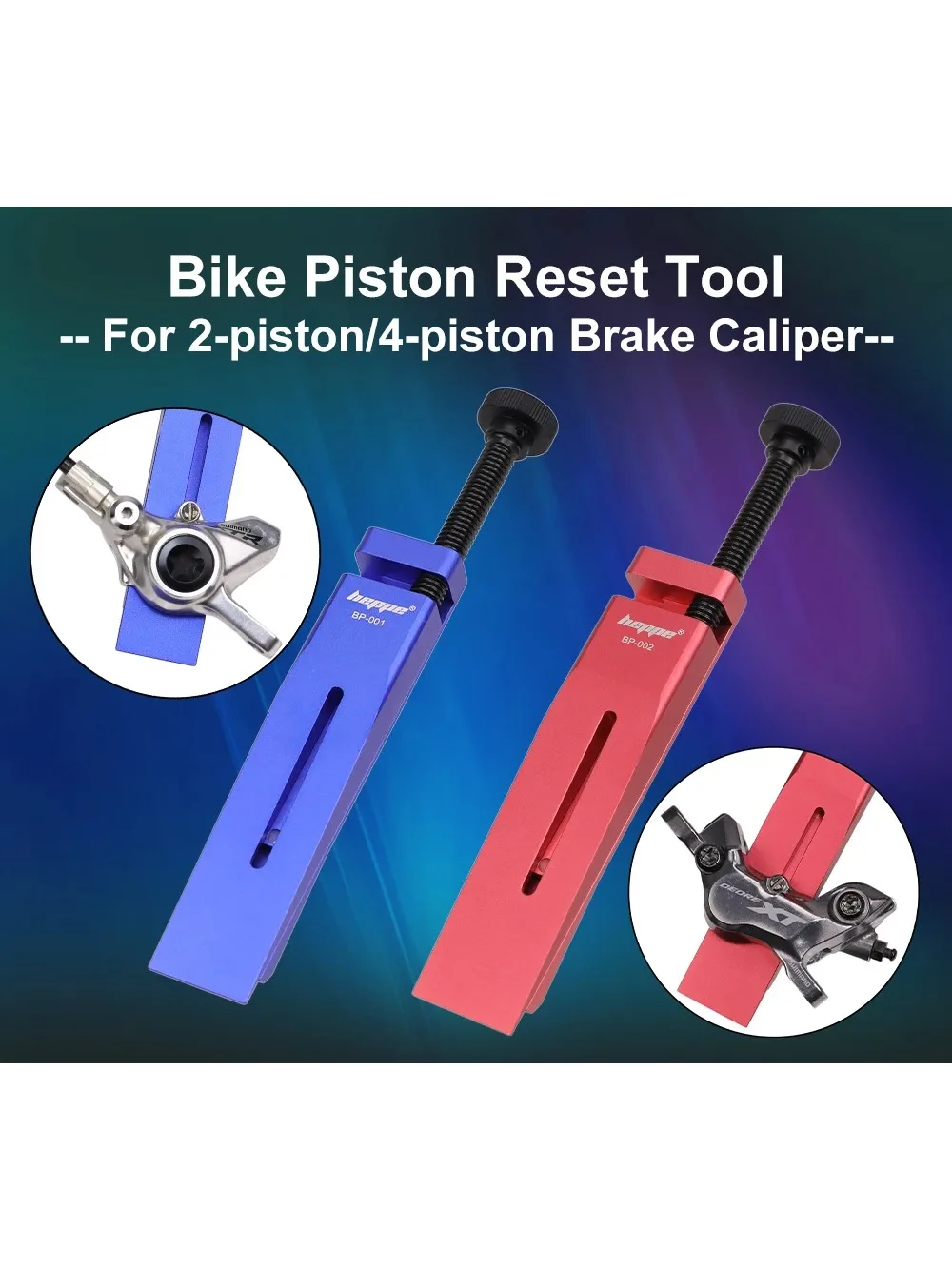 AliExpress HEPPE Bike Caliper Piston Reset Tool MTB Road Bike Caliper Piston Press Tool for SRAM/SHIMANO 2-Piston 4-Piston Brake Caliper