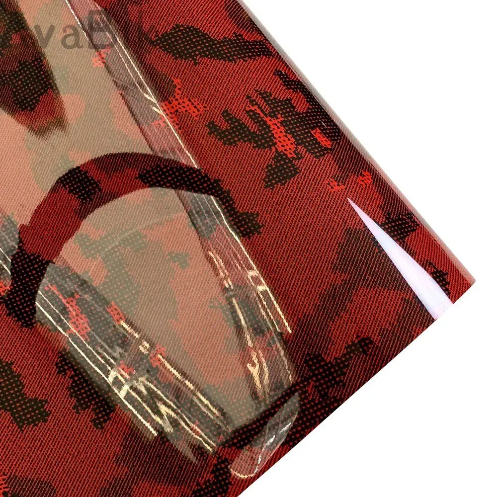 

Gloss red Python carbon fiber Vinyl Film for Motorcycle body Decal Cover Car interior sticker Tuning Accessories Low viscosity