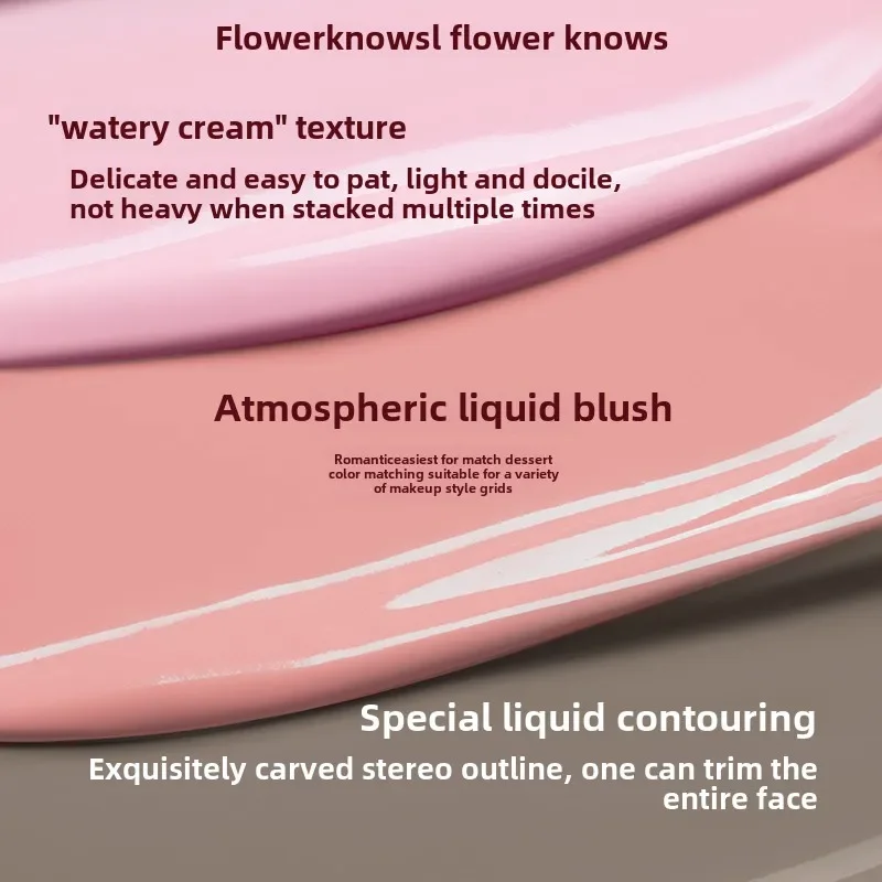 

Flower Knows Strawberry Cupid Collection Liquid Blusher Multi-use Cheek Blush Long-lasting Moisturizing Natural Face Makeup 7g
