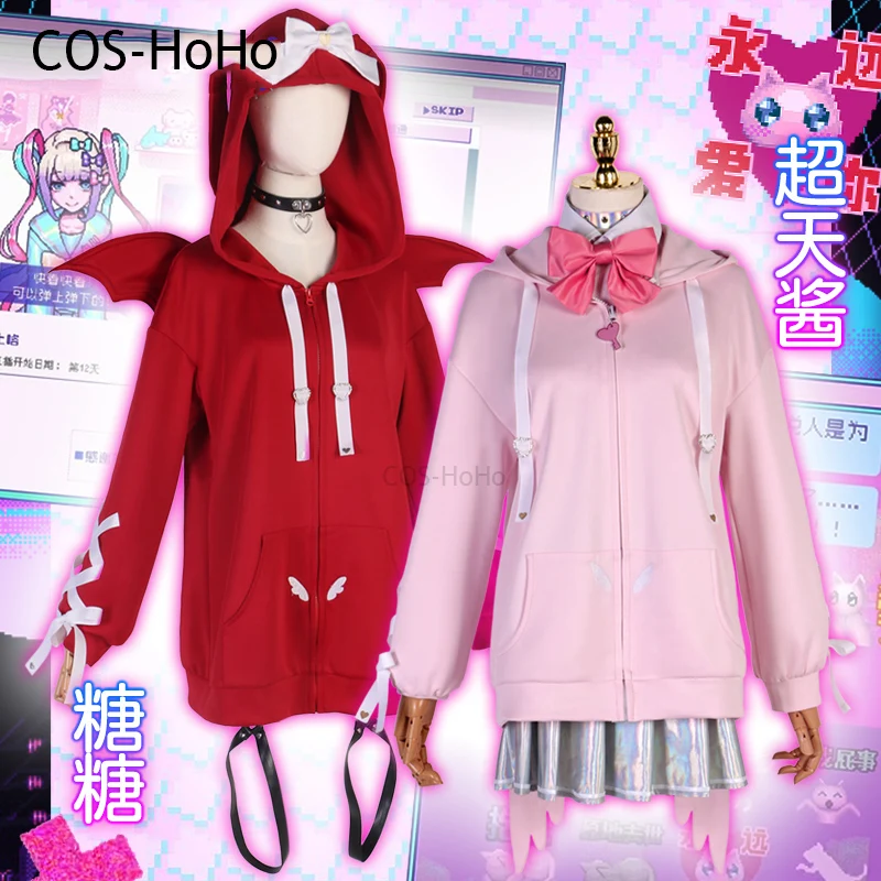 Cos-hoho Spiel bedürftige Mädchen Überdosis omgkawai iangel Tangtang süße schöne Hoodies täglich tragen Cosplay Kostüm Party Outfit Frauen