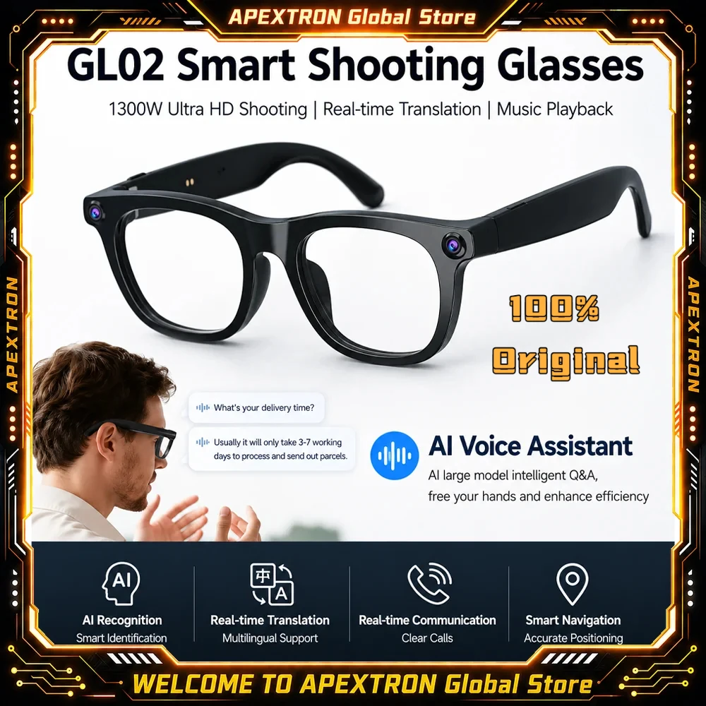 Smart Glasses Lens - GL02 Gafas inteligentes con IA —