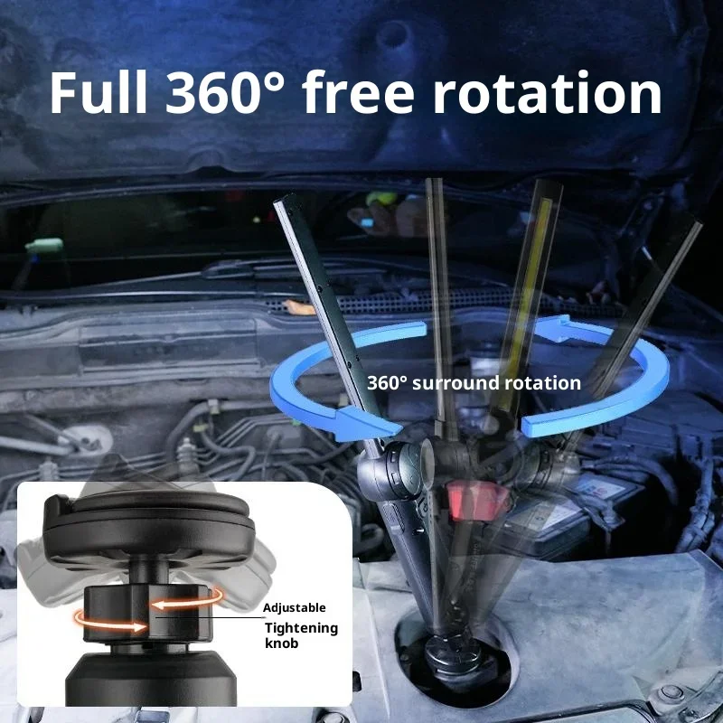 FUNAYA  Auto Repair Work Flashlight with Rechargeable Magnetic SuctionLong Strip Gap Light Endurance for Car Repair