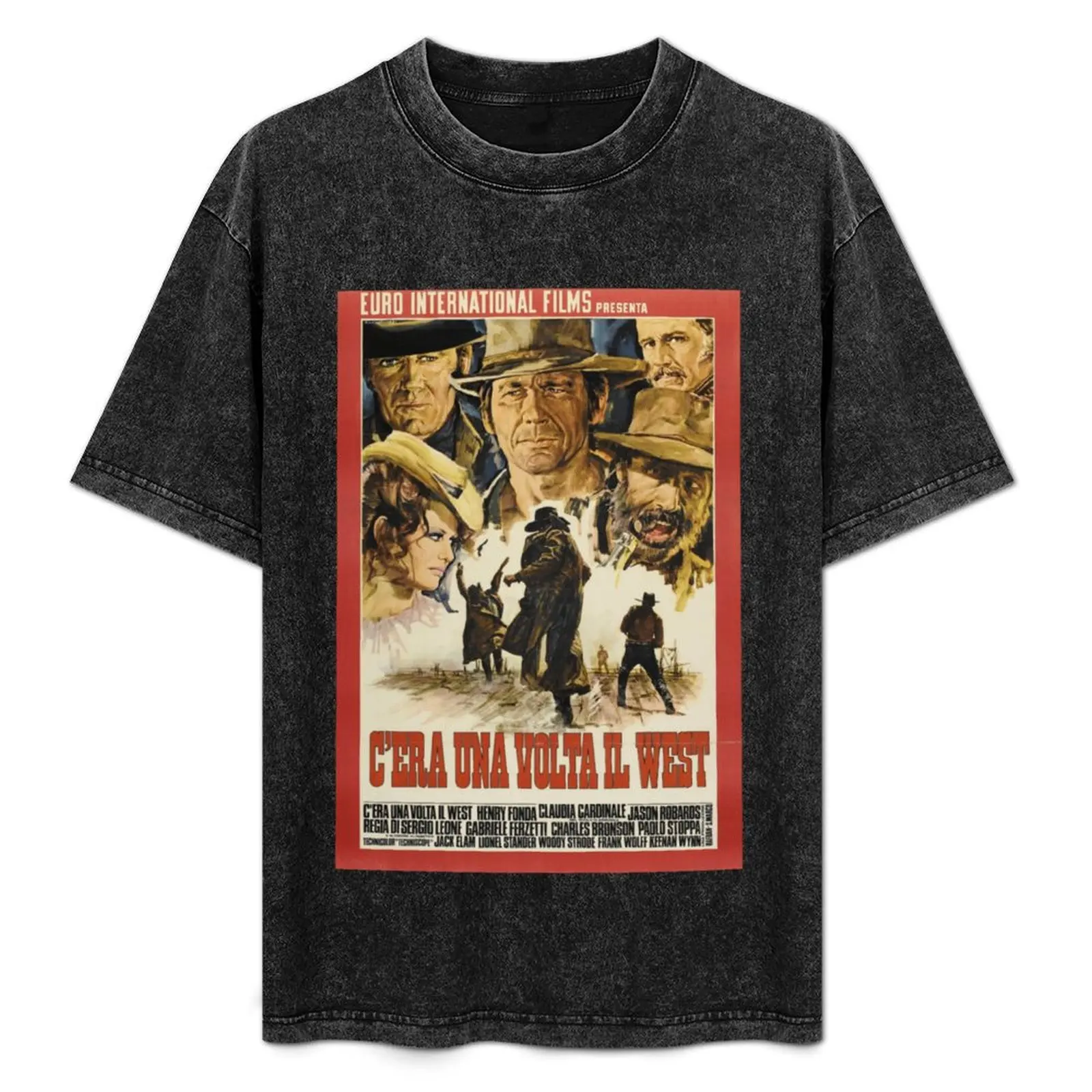

Once Upon a Time in the West Classic . T-Shirt summer tops vintage anime shirt plus size clothes men clothes