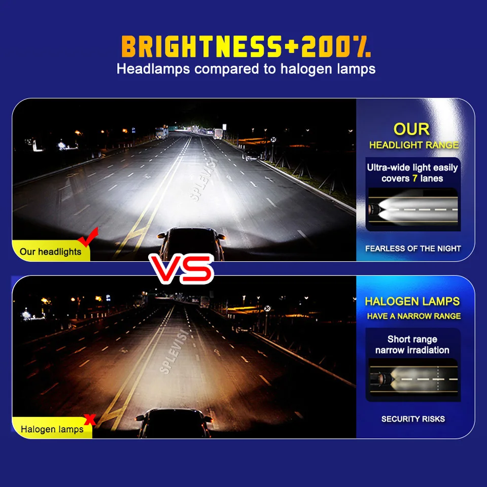 9003 H4 LED المصباح الأبيض-تيار المدخلات المستقر يحمي الدائرة لـ Kawasaki Vulcan S VN650 2015 2016 2017 2018 2019-2023 #4