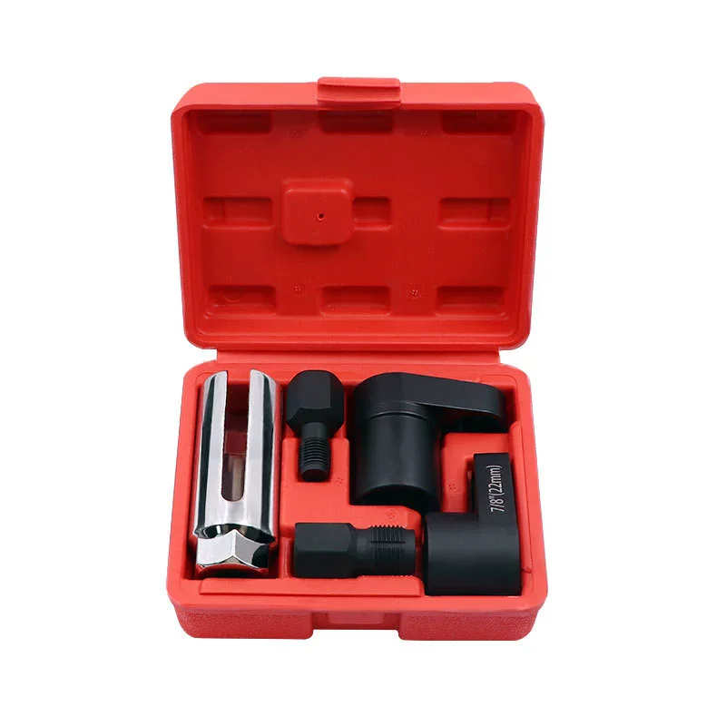 5PCS Oxygen Sensor Socket Set 22mm O2 Sensor Wrench Remover Installer Tool Kit with Thread Chaser for Auto Car Repair