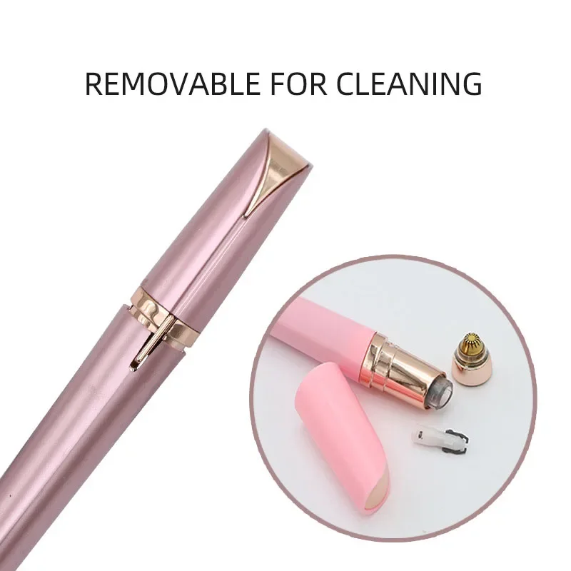 Electric Eyebrow Trimmer Rechargeable Beauty Trimmer Ladies Mini Shaver Epilator Compact Pen Shape Eyebrow Razor Portable