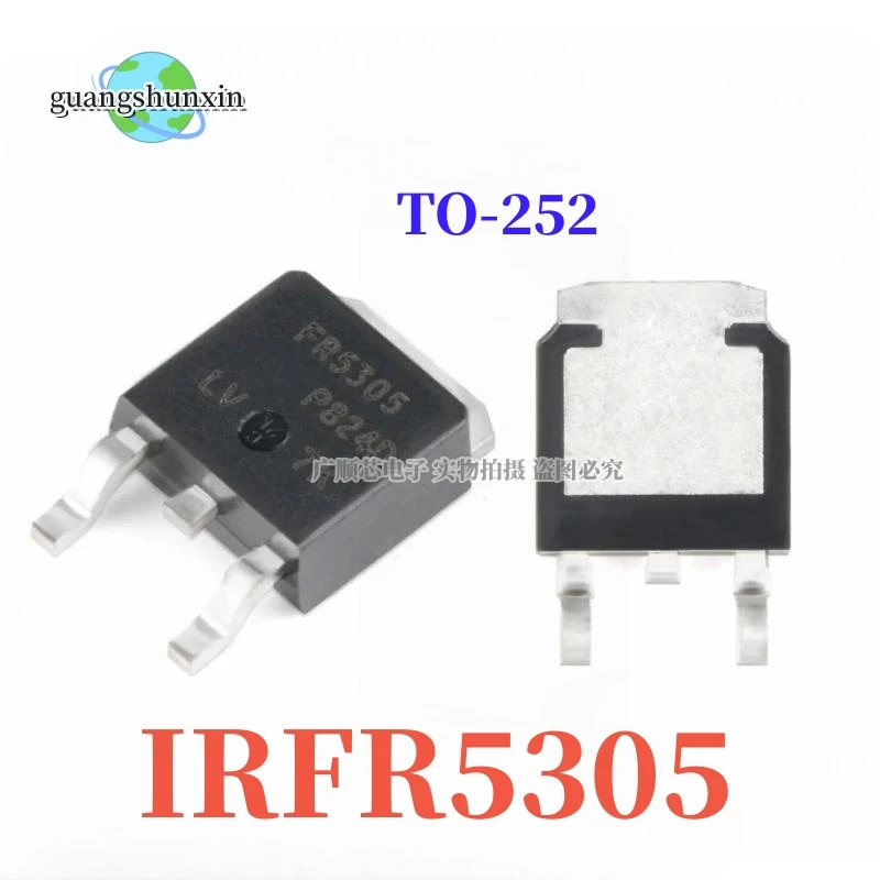 10PCS IRFR5305TRPBF IRFR5305 TO252 FR5305 New TO-252