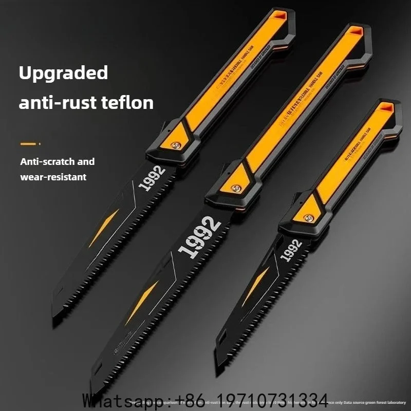 High Quality Manganese Steel Folding Hand Saw for Household Use and Outdoor Wood Sawing Perfect for Hand - Held Manual Operation