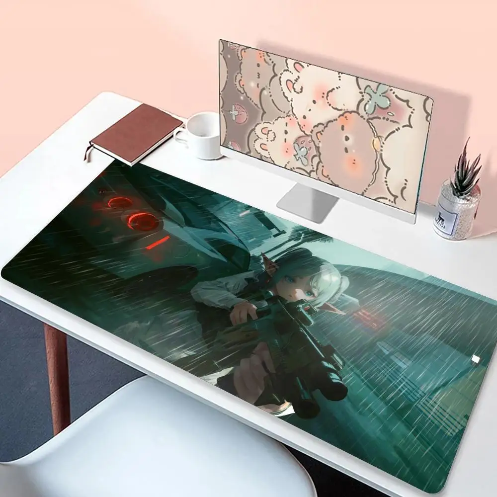 Hot Anime Popular Sousou no Frieren Mouse Pad Non-Slip Rubber Edge locking mousepads Game play escritorio mats for notebook kawa