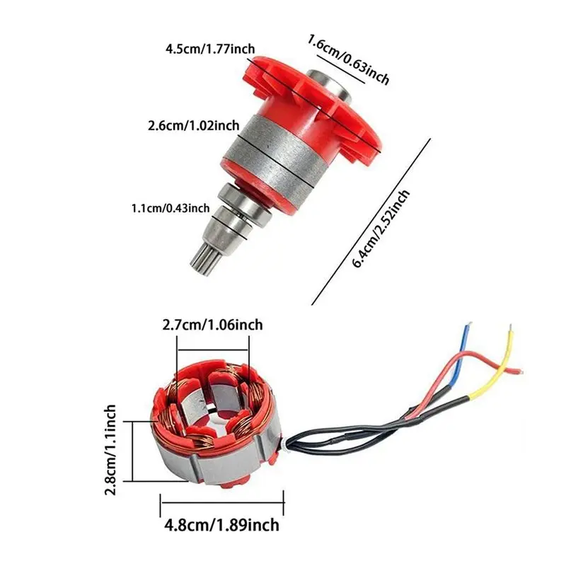 N84R Electric Wrench Rotor Stator Coil Control Board Route Switch Motor High Performance For 2106 Wrench Motor Assembly