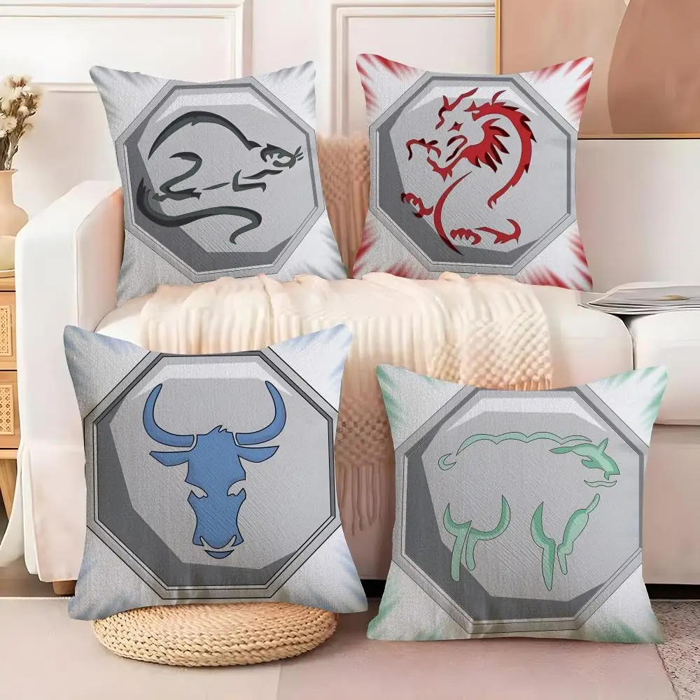 J-Jackie Chan Adventures Cushion Cover  Plush Fabric Soft Double Sided Print Sofa Cushion Cover Throw Pillow Covers