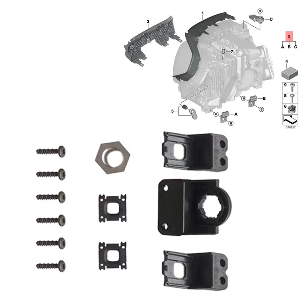

Комплект для ремонта передних фар для BMW X3 G01 2022-2023 годов выпуска, OEM 63115A0E5E5, запасная часть для системы фар