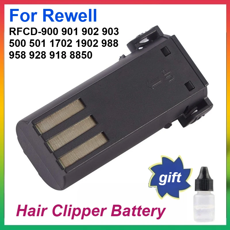 

Brand New RechargeableBattery for Rewell RFCD-901 RFCD-900 RFCD-501 Hair Clipper Replacement Battery