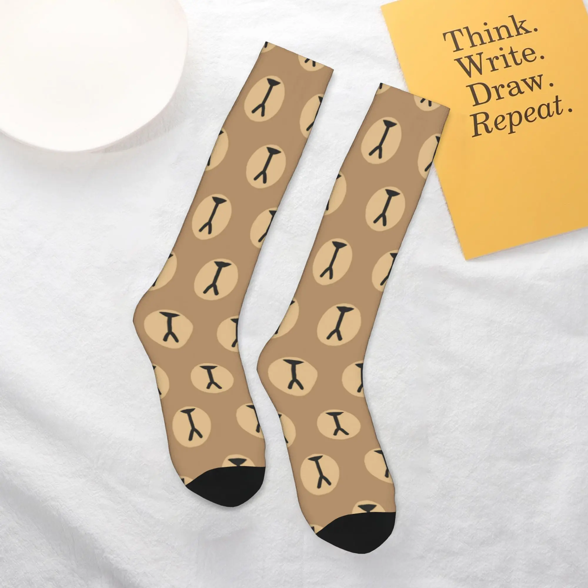 All Seasons Crew Stockings Mocha Bear and Milk B Socks Harajuku Casual Hip Hop Long Socks Accessories for Men Women Christmas