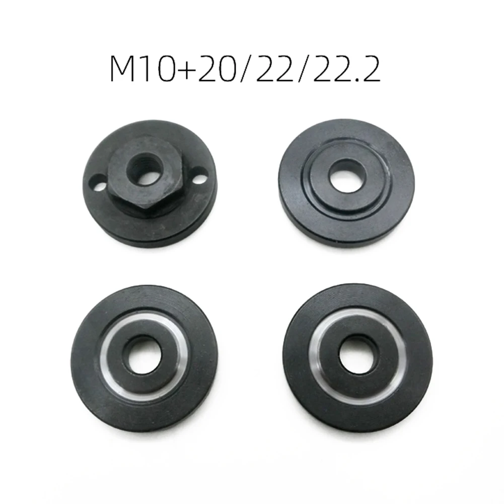 1pcs M10 Angle Grinder Inner Outer Flange Nut With 20/22/22.2mm Press Plate Holes Circular Saw Blade For Model 100 Angle Grinder
