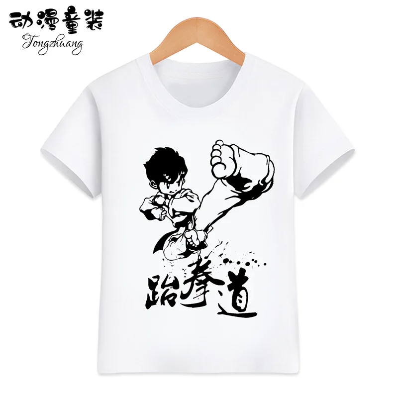 

Summer Taekwondo Casual Wear T-shirt Short Sleeve Boys and Girls Can Practice Martial Arts Wear Clothes