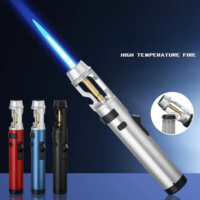 Nuevo encendedor de cigarrillos lleno de aire de mano a prueba de viento butano Camping encendedor de moxibustión Gadget para hombres PISTOLA DE PULVERIZACIÓN al por mayor