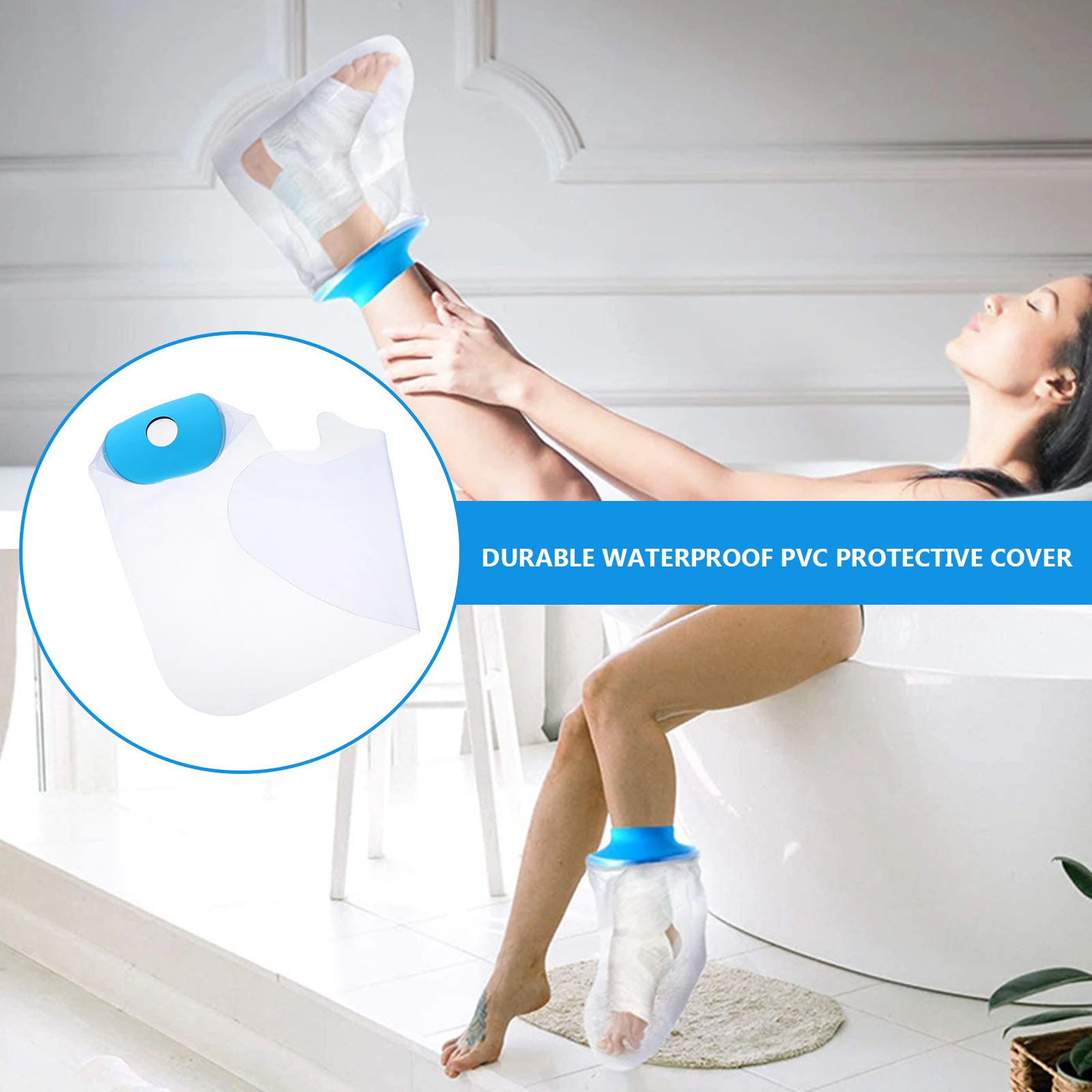 

Waterproof Hands Cast Cover Reusable Sealed Bag Rain Ponchos Protector Sleeve Injured Shower Limb Keeps Wound Dry Bandages Clean