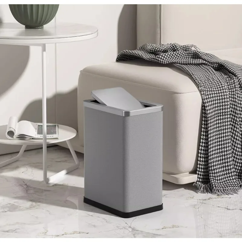 

Бак для мусора для ванной комнаты, бытовой простой дорогой щелевой светильник для унитаза, роскошный чехол для гостиной, спальни с крышкой, откидной тип