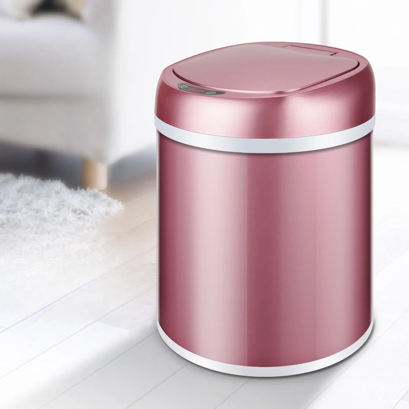 Smart Automatic Induction Garbage Bin Bedroom Kitchen Bathroom Intelligent Covered Electric Trash Can 주방쓰레기통 스마트쓰레기통자동센서 쓰레기통