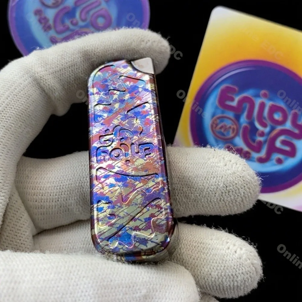 

Использованные игрушки EDC WMEDC Q Push Slider, титановые игрушки с брызгами и чернилами, игрушки для беспокойства, игрушки для взрослых, слайдер для непоседа