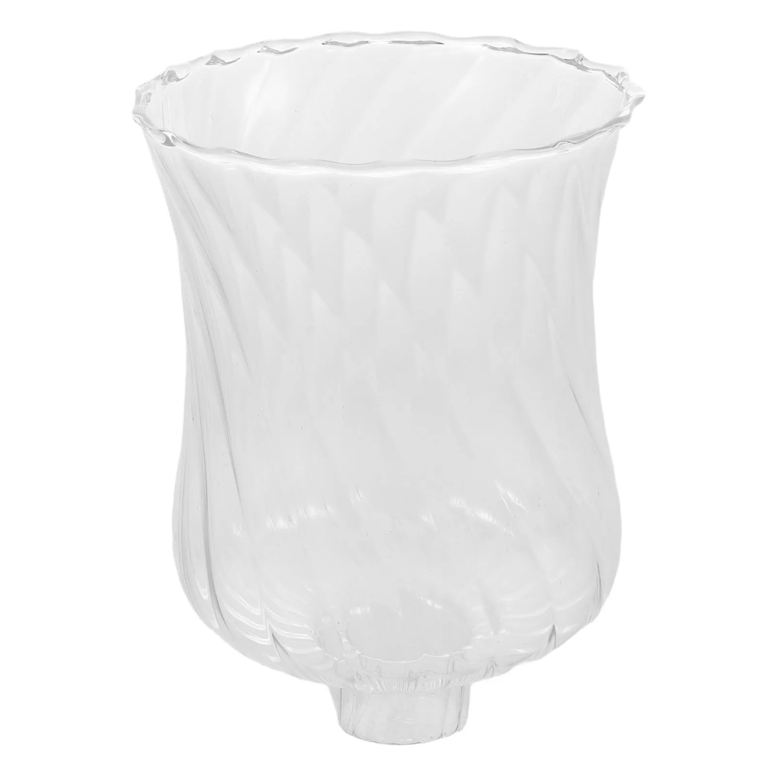 

Clear Glass Hurricane Pillar Chimney Windproof Lamp Shade Decorative Home Party Wedding Centerpiece Flicker Flame