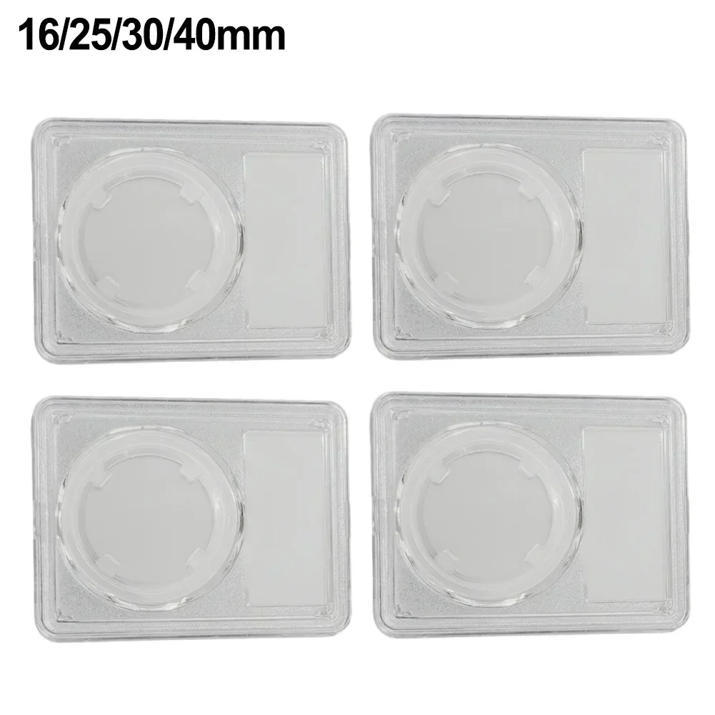 4pcs 16/25/30/40mm Clear Coin Capsule Holder Case Transparent Commemorative Collectable Coin Storage Box Collection Supplies