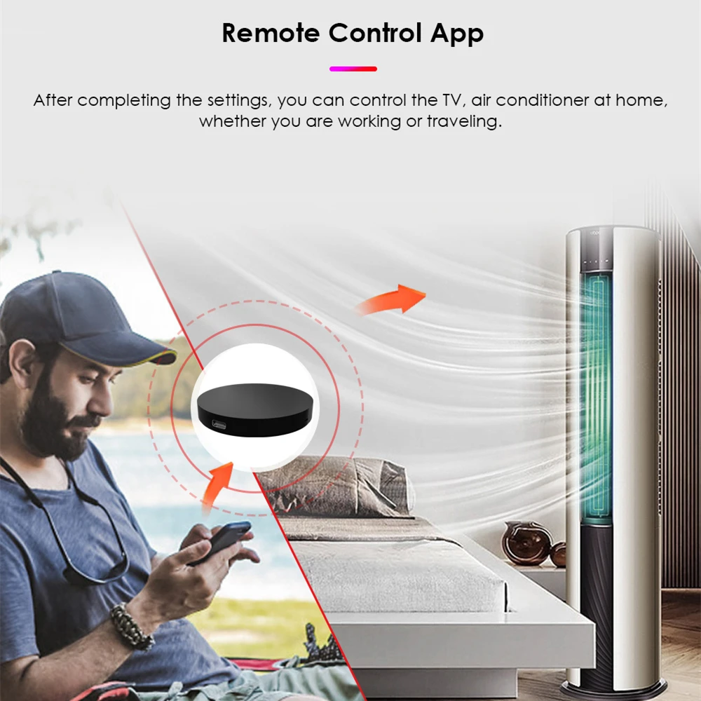 TUYA Smart IR Remote Controller WiFi Universal Infrared Smartlife APP Control For TV DVD AUD AC Works With Amz Alexa Google Home