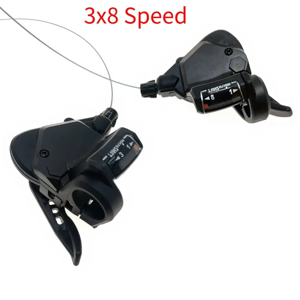 Desviador de Bicicleta MicroSHIFT, Alavanca Traseira Dianteira, MTB Mountain Bike Shifter, Bicicleta Shifting Peças, TS39, 3x7, 8 Velocidade, 9 Velocidade