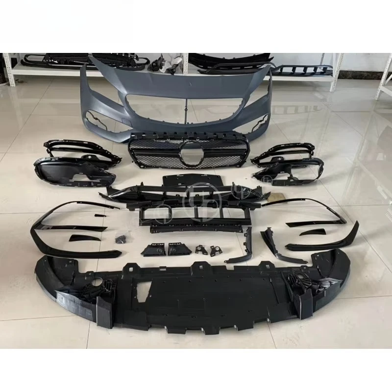 Body Kit for CLA Class W117 CLA45 a Style PP Material Front Bumper W117 CLA Class  Body Kit 2014-2020 Year