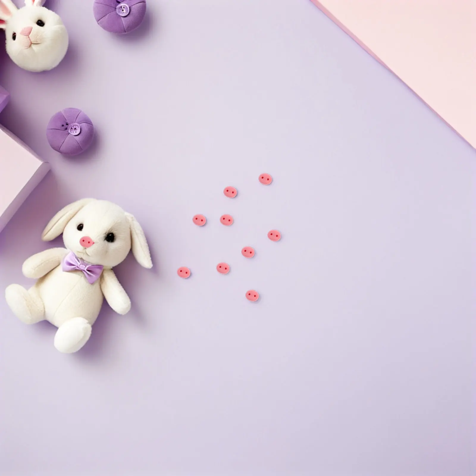 100 Pcs Making Material Fake Animal Nose DIY Kit Buttons for Stuffed Animals Accessories Supplies
