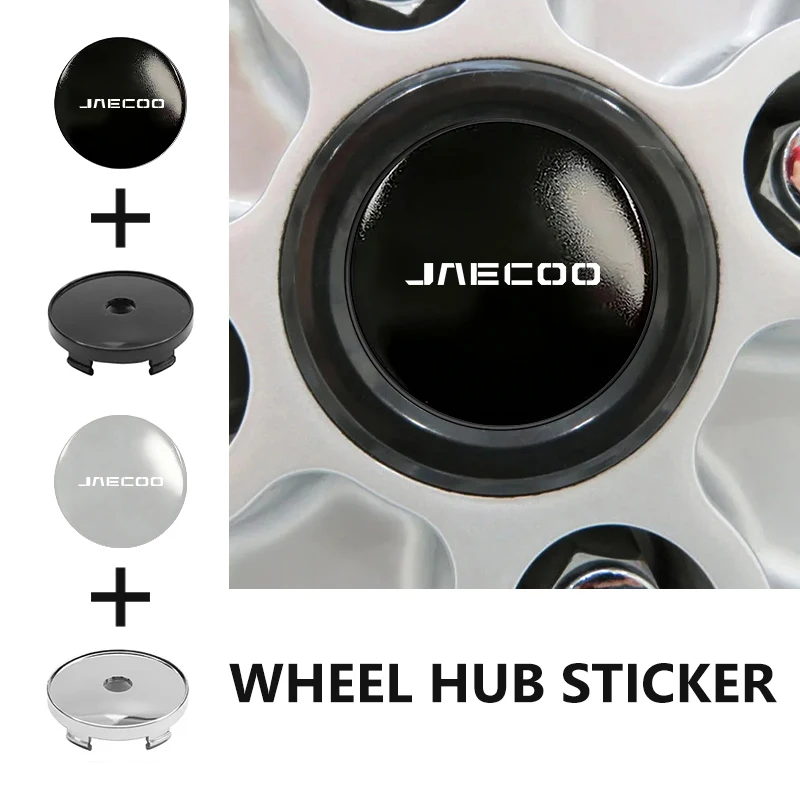 Image of 4 Stück Auto-Radnabenkappen-Aufkleber, Auto-Emblem Radnabenkappen für Chery Tiggo 3 5 T11 A1 A3 A5 Amulet M11 Eastar JAECOO