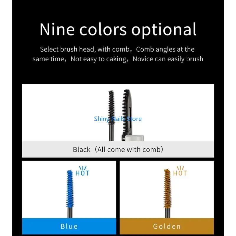 4D zijde vezel wimpers mascara waterdichte mascara voor wimperverlenging zwart dikke lengte 4d rimel make -up cosmetica