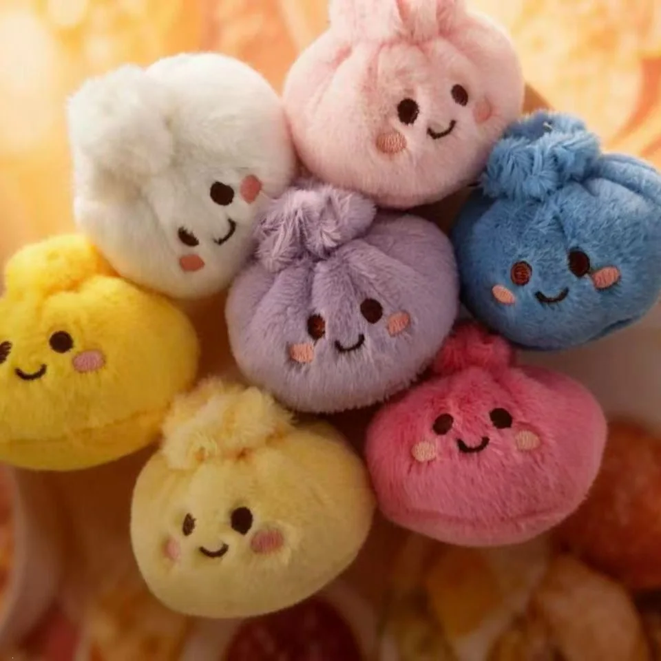 Stress-relieving Dumpling Series Blind Box Cute Fluffy Dumpling Stuffed Toy, Random Color Soft Plushie Collectible Surprise Gift