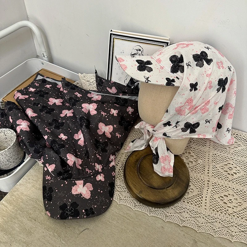 

Стильный пляжный кеп-уточка с бантом и принтом для женщин: модная новинка весны и лета