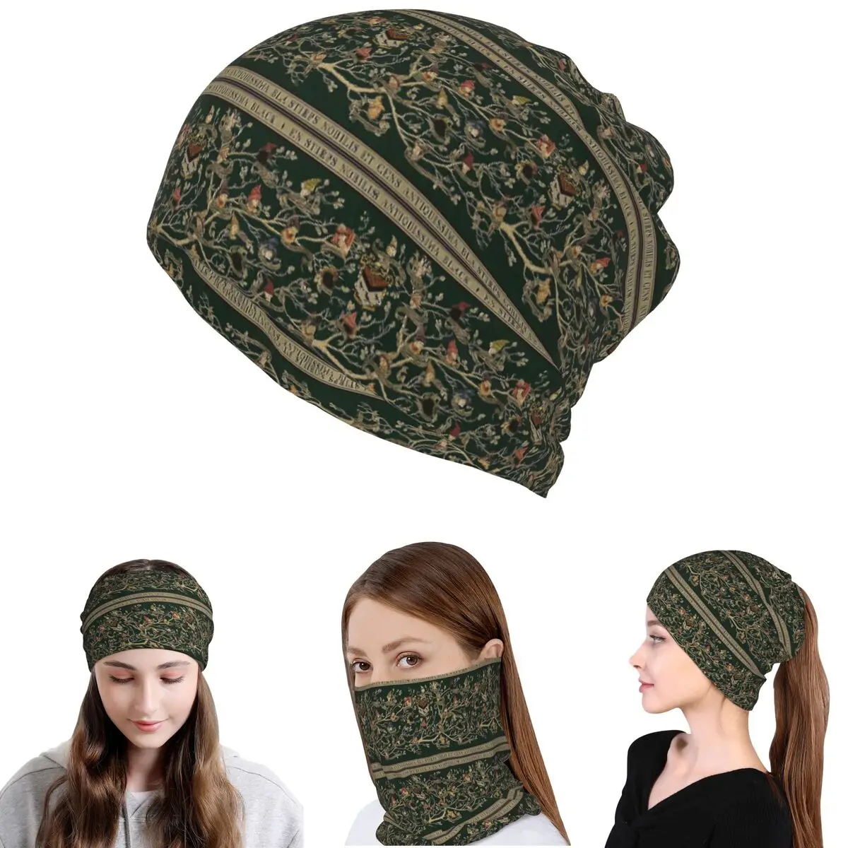 

Noble House Of Black Famil Bandana Neck Gaiter Wrap Scarf Warm Face Mask Beanies Hat for Men Women Adult Washable